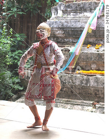 ハヌマーン（タイ古典仮面劇より） 34768179