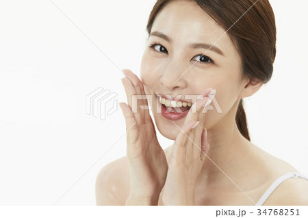 東洋人 若い女性 韓国人 34768251