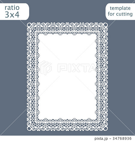 Laser cut wedding invitation card template Laser cut wedding invitation card template 34768936