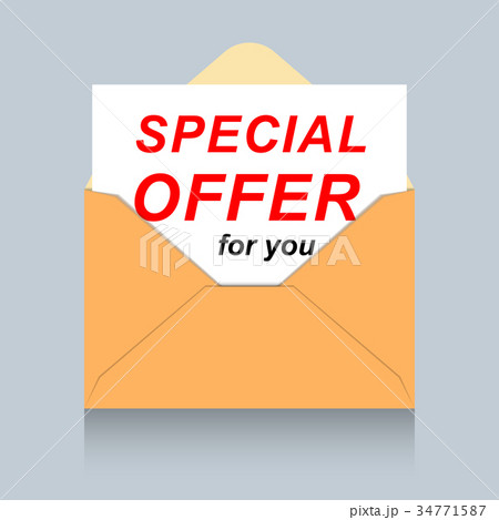 Envelope with personal special offer Envelope with personal special offer 34771587
