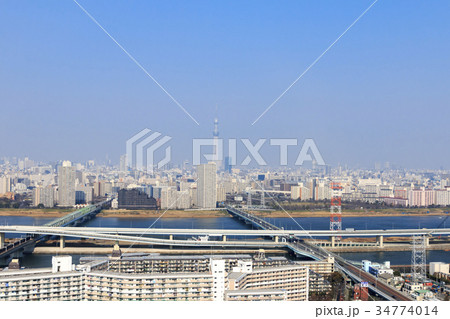 都市風景（東京、船堀、春） 34774014