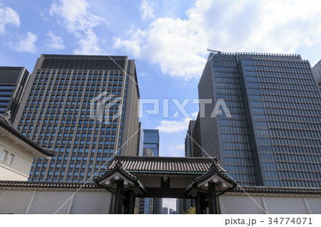 都市風景(東京、東御苑、春) 都市風景(東京、東御苑、春) 34774071