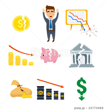 Crisis symbols concept problem economy banking Crisis symbols concept problem economy banking 34774469