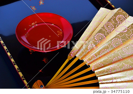 金扇子朱杯 34775110