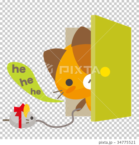 ネコとーく。三毛猫+扉 34775521