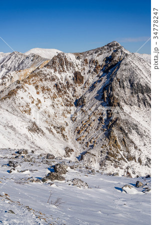冬の朝日岳と三本槍岳(那須岳) 34778247