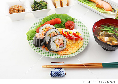おいしそうな和風朝食 おいしそうな和風朝食 34778964