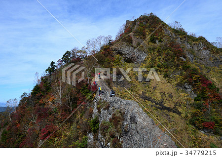 蟻の戸渡り　蟻の塔渡り　戸隠　登山道 34779215