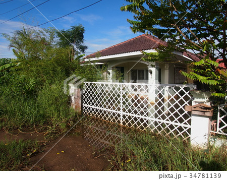 global warming effect in town, high level flood  34781139