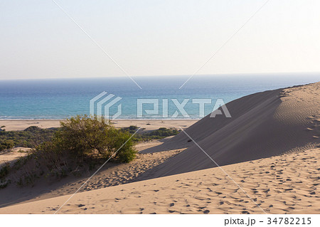 sandy barkhans and sea views. Patara Beach 34782215