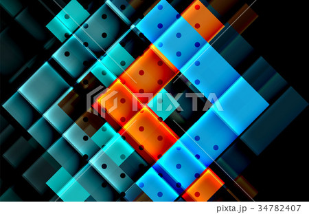 Color arrows on black background 34782407