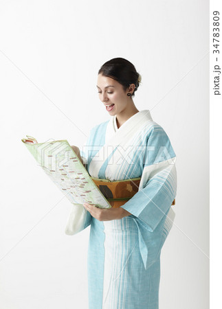 着物を着ている外国人 34783809