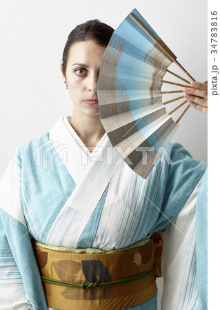 着物を着ている外国人 34783816