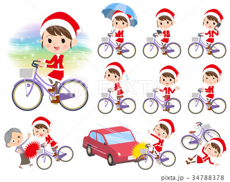 Santa Claus Costume mom_city bicycle 34788378
