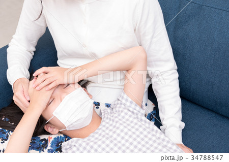 子供　風邪　看病 34788547