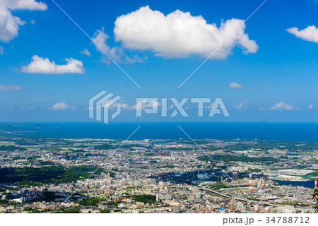夏の皿倉山からの眺め【北九州市八幡区遠賀郡】 34788712