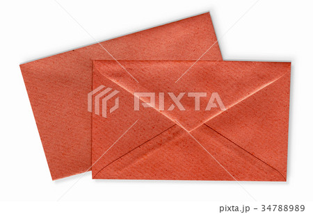 Close-up of two envelopes. 34788989