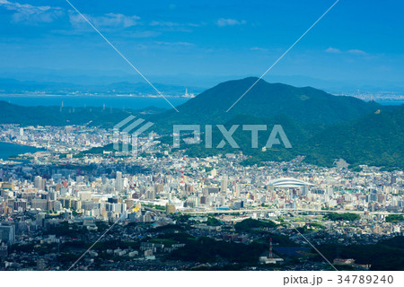 夏の皿倉山からの眺め【北九州市小倉区】 34789240