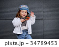 model child hip-hop.baby in a baseball cap. 34789453