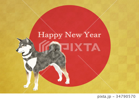 年賀状2018年 年賀状2018年 34790570