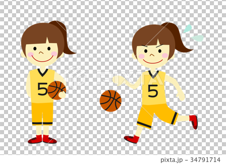 バスケットボール　女の子 34791714