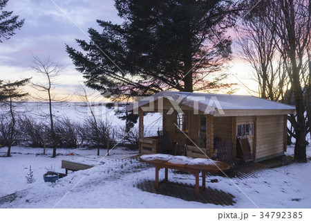 建築 冬 季節 34792385