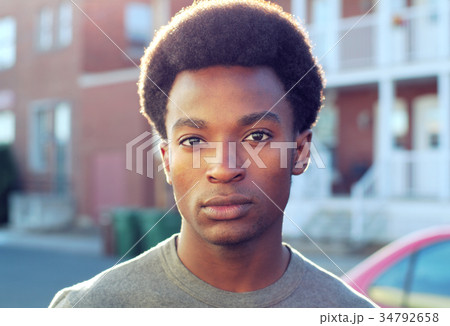 young man portrait outside in the street city young man portrait outside in the street city 34792658