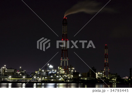 工場夜景 工場夜景 34793445