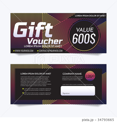 Gift Voucher Vector background Gift Voucher Vector background 34793665