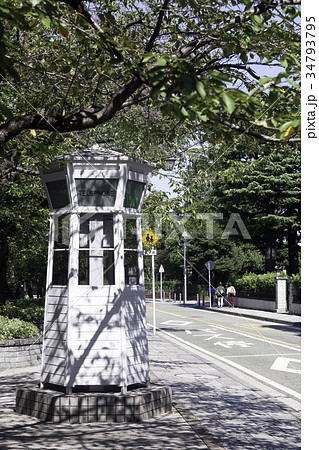 横浜 山手の電話ボックス 公衆電話 34793795