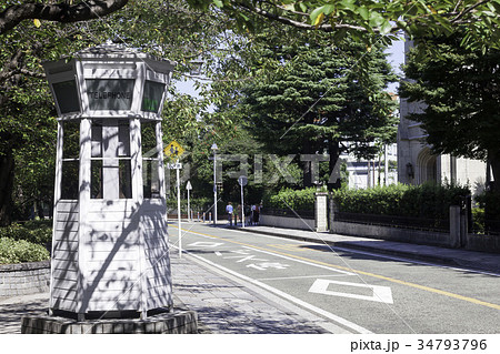 横浜 山手の電話ボックス 公衆電話 34793796