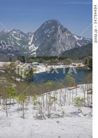 雪解けの高浪池 雪解けの高浪池 34794494