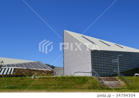 県営筑後広域公園　九州新幹線筑後船小屋駅前の風景 34794504
