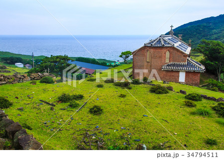 旧野首教会　野崎島　小値賀諸島　五島列島　潜伏キリシタン 34794511