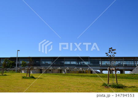 県営筑後広域公園　九州新幹線筑後船小屋駅前の風景 34794553