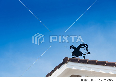 Weathervane with cock. 34794705