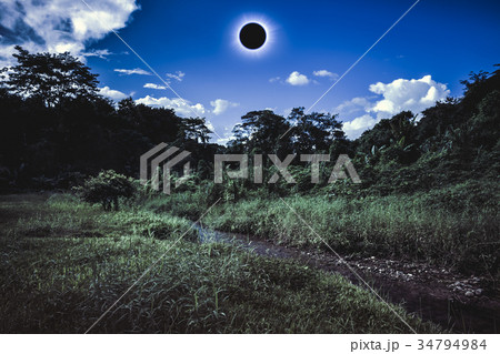 Scientific natural phenomenon. Total solar eclipse Scientific natural phenomenon. Total solar eclipse 34794984