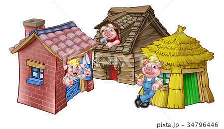 The Three Little Pigs Fairytale Houses 34796446