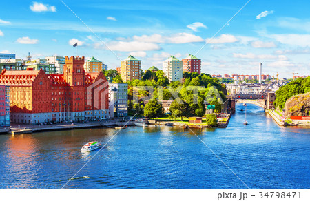 Summer panorama of Stockholm, Sweden Summer panorama of Stockholm, Sweden 34798471