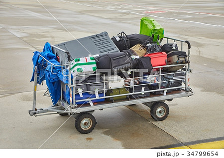 Bags at an airport Bags at an airport 34799654