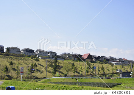 郊外の住宅地 34800301