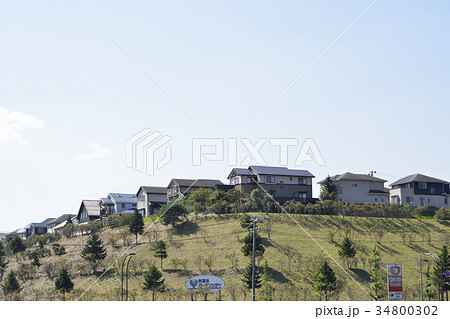 郊外の住宅地 34800302