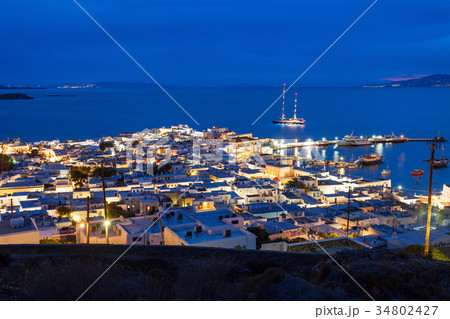 Mykonos island in Greece 34802427