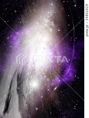 Stars, dust and gas nebula in a far galaxy Stars, dust and gas nebula in a far galaxy 34802629
