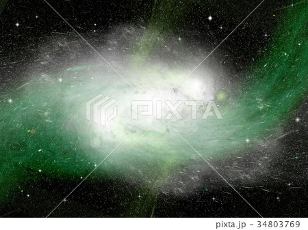 Stars, dust and gas nebula in a far galaxy 34803769