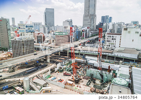 渋谷駅　再開発　工事 34805764