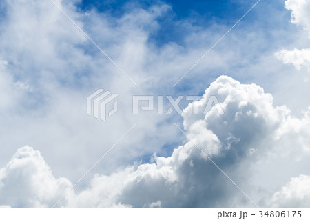 white cloudy and blue sky, summer concept white cloudy and blue sky, summer concept 34806175