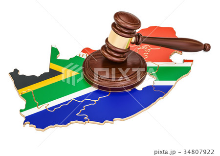 Wooden Gavel on map of South Africa, 3D rendering Wooden Gavel on map of South Africa, 3D rendering 34807922