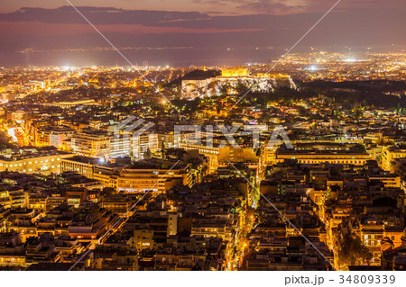 Athens aerial panoramic view Athens aerial panoramic view 34809339