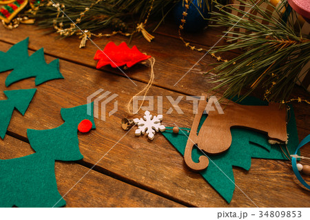Holiday decor. Christmas and New Year 34809853